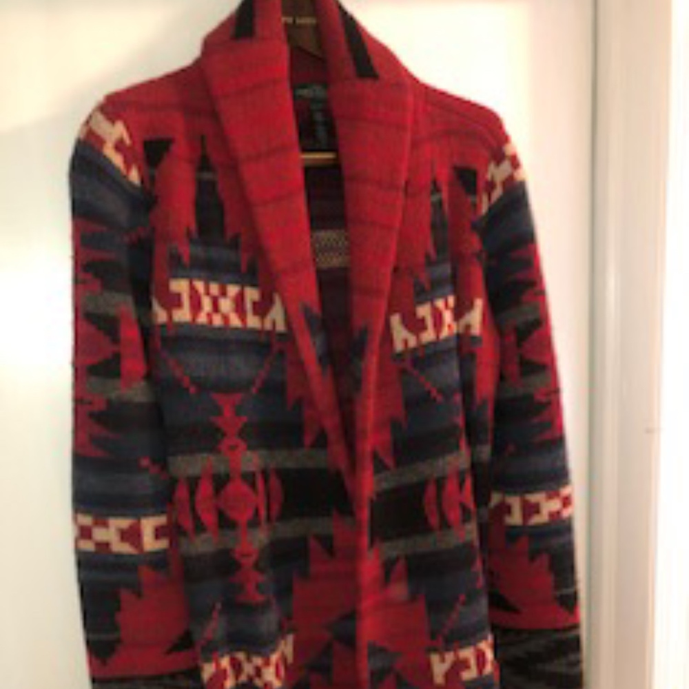 Beacon Print Cardigan